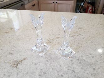 crystal candle holders