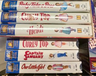 6 Shirley Temple VHS Movies for 10.00