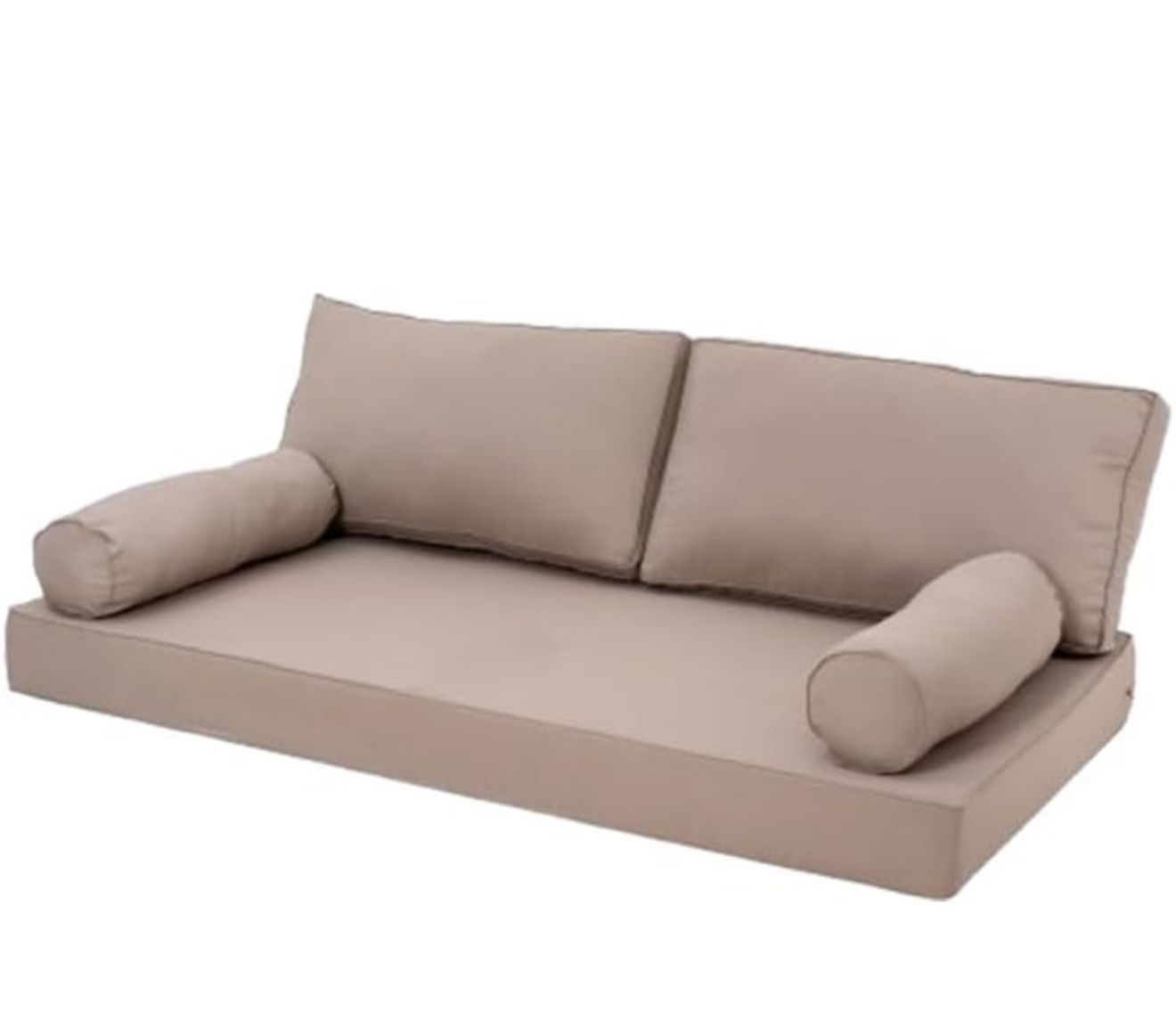 Outdoor Daybed Cushion Cover Twin,Daybed Mattress Bolster Pillow Fitted Sheet Cover,Twin Size Outdoor Daybed Cushion Cover(Cover ONLY 6" D x 75" W x 3