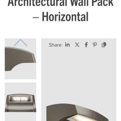  Out Side Lighting/ Williams VVW LED Voltaire Mini Architectural Wall Pack Light Fixture