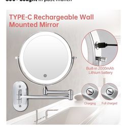 Rechargeable Wall Mounted  Mirrors.