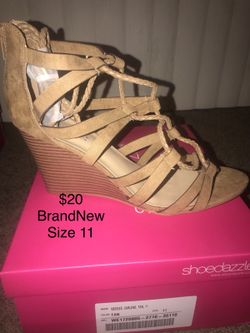 Brand New Size 11 Tan Wedges