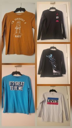 Boys Size 10-12 Long Sleeve Shirt 