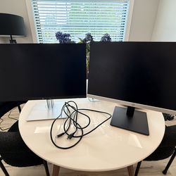 2 24” HP Moniters