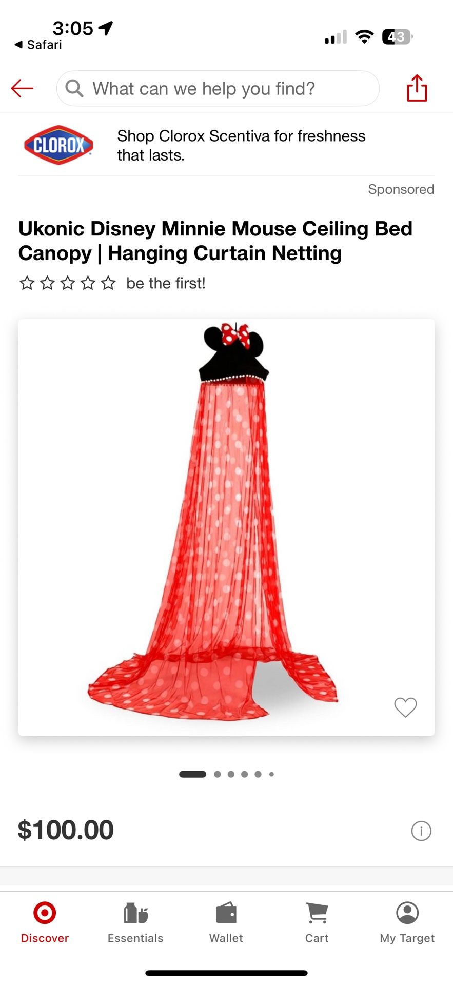 Minnie Mouse Canopy