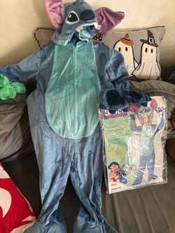 Disney Stitch Hooded Plush Jumpsuit Costume