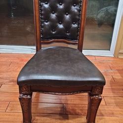 Wooden leather chair (6)