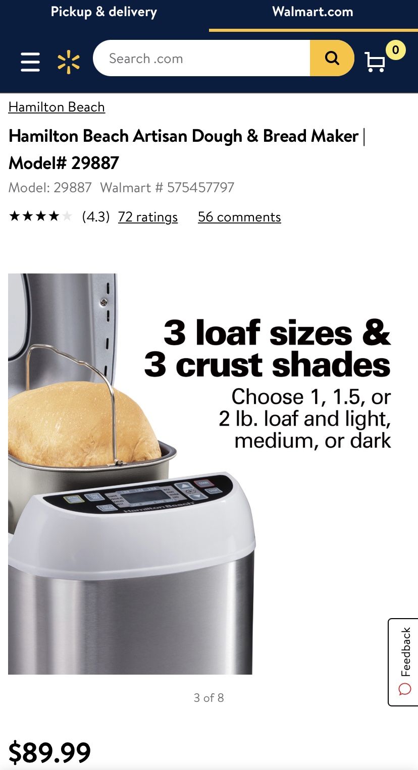 Hamilton beach bread maker