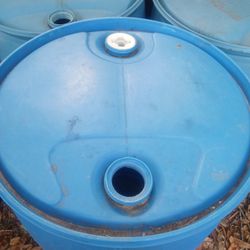 50 Gallon Metal And Plastic Barrels 