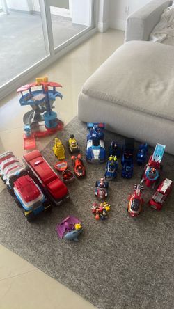 PAW Patrol Toy Lot with Vehicles and Figures