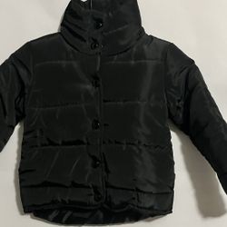 Kids 2/4T Black Puffer Jacket - New