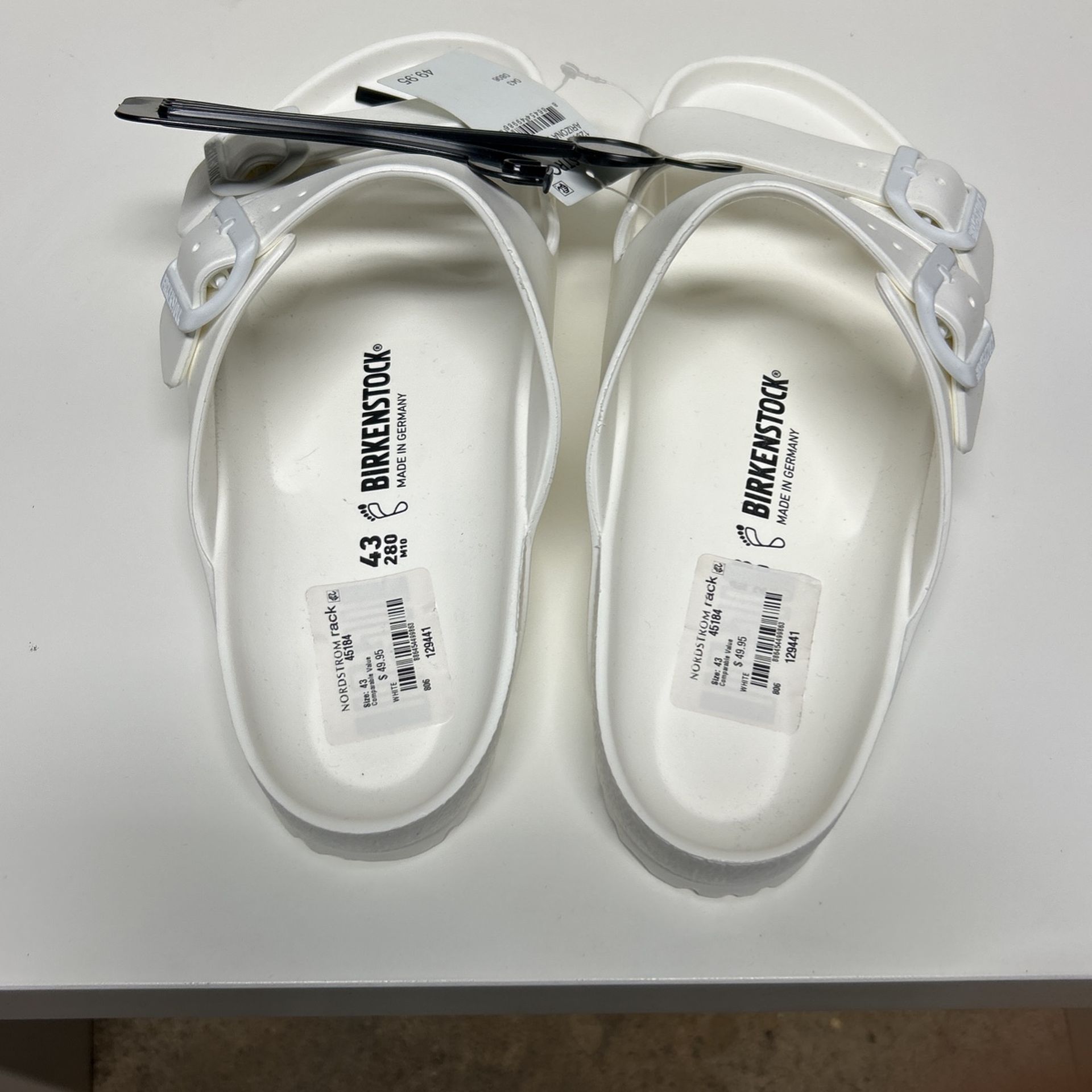 Birkenstock Slide Whites Size 43