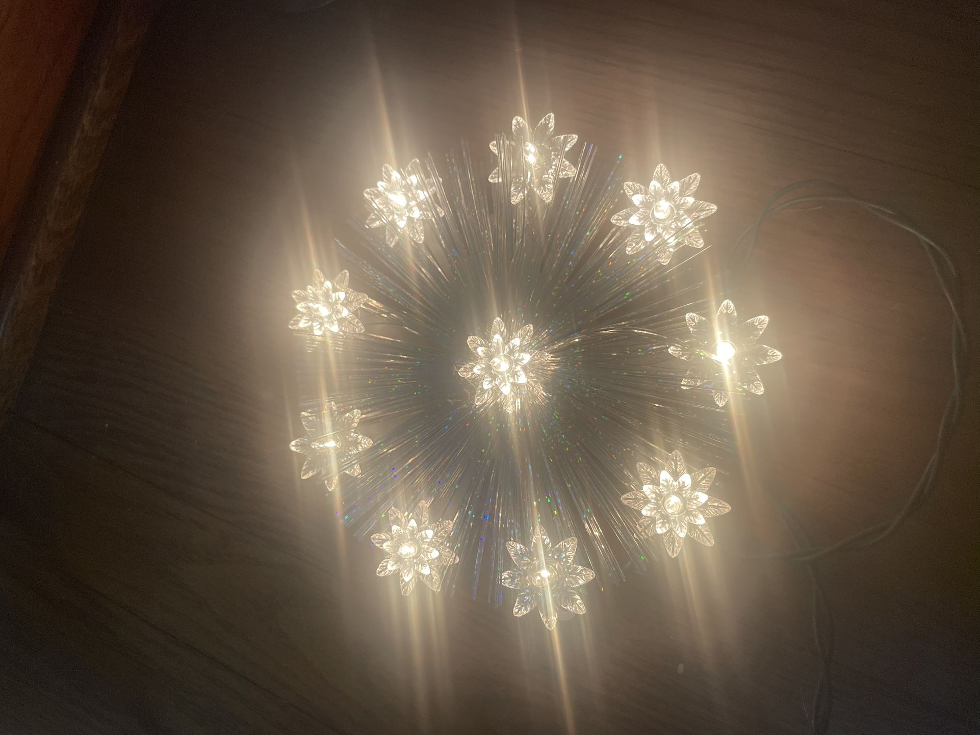 9 Point LED Star π Plug in Light, can be a Christmas Tree Topper