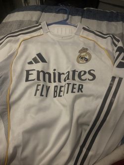 Adidas Real Madrid 25/26 Home Authentic Long Sleeve Jersey