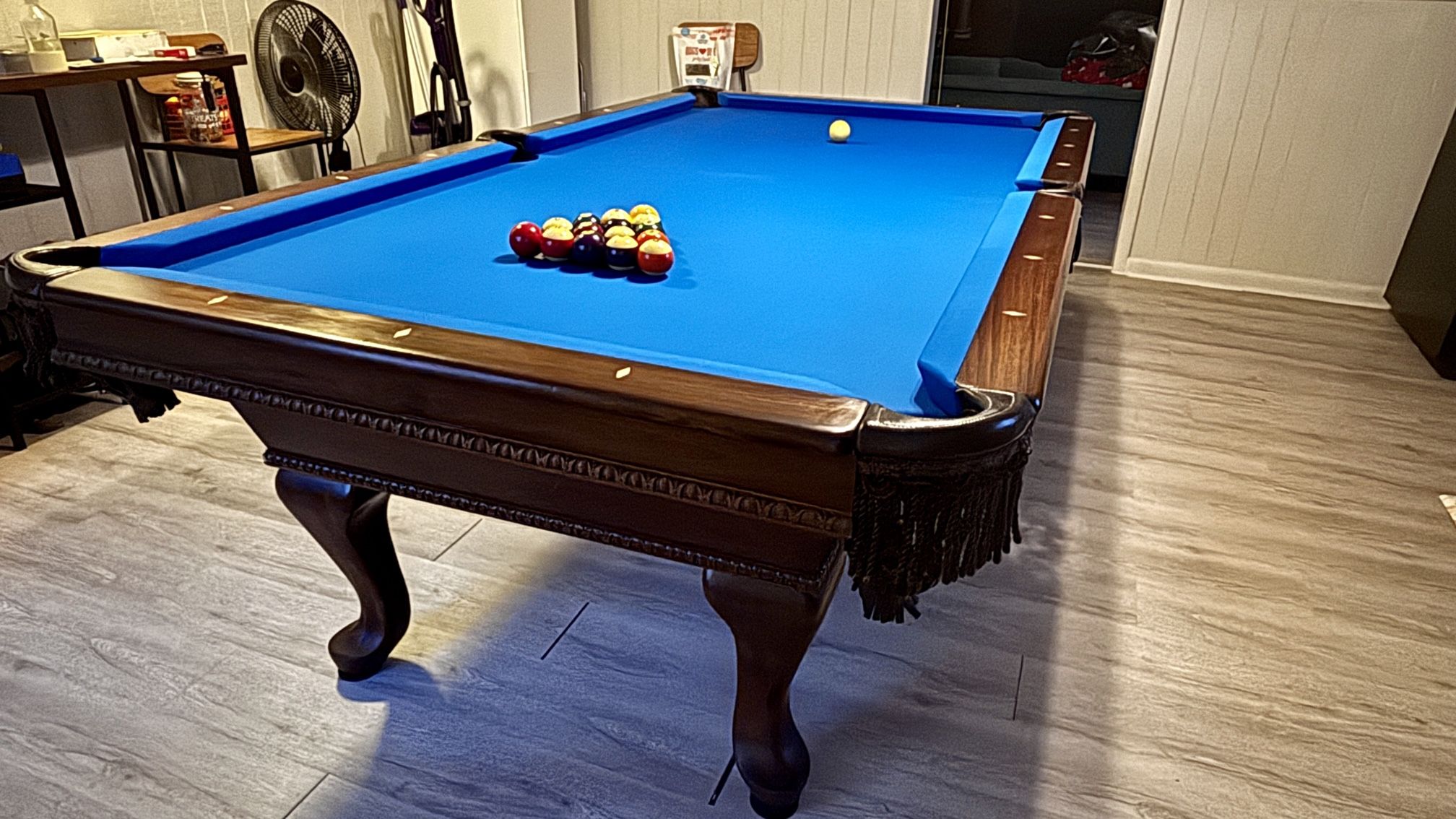 Mitchell Custom 8’ Billiards Table. 1” Slate, New Rails, New Competition Felt, Local Delivery + Install Available