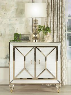Mirrored Accent Cabinet 