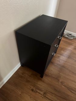Brown Nightstand with Drawers