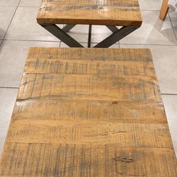 Industrial side tables