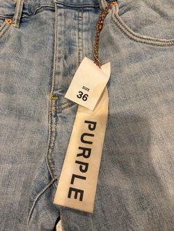 Purple jeans