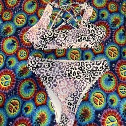 Cheetah Print Swim Suit