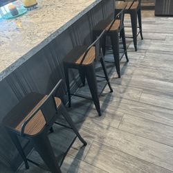 Bar Stools Set Of 4 (24in) New 