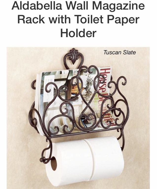 Magazine rack with toilet paper holder u also can use for towel holder
