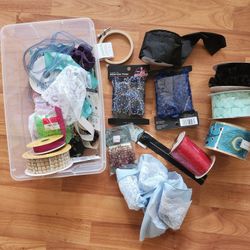 Miscellaneous Ribbon and Other Sewing Materials