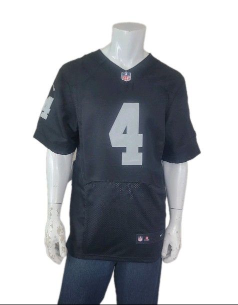 NWT Men’s Nike On Field Derek Carr Las Vegas Raiders Black Jersey Size 44 or L