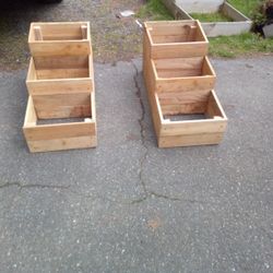 Rustic Cedar 3 tiered Herb,Flower,Garden Box