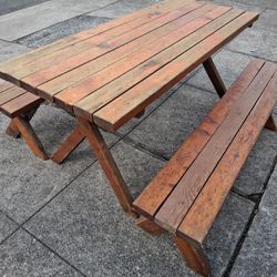 Picnic Table With Benches 