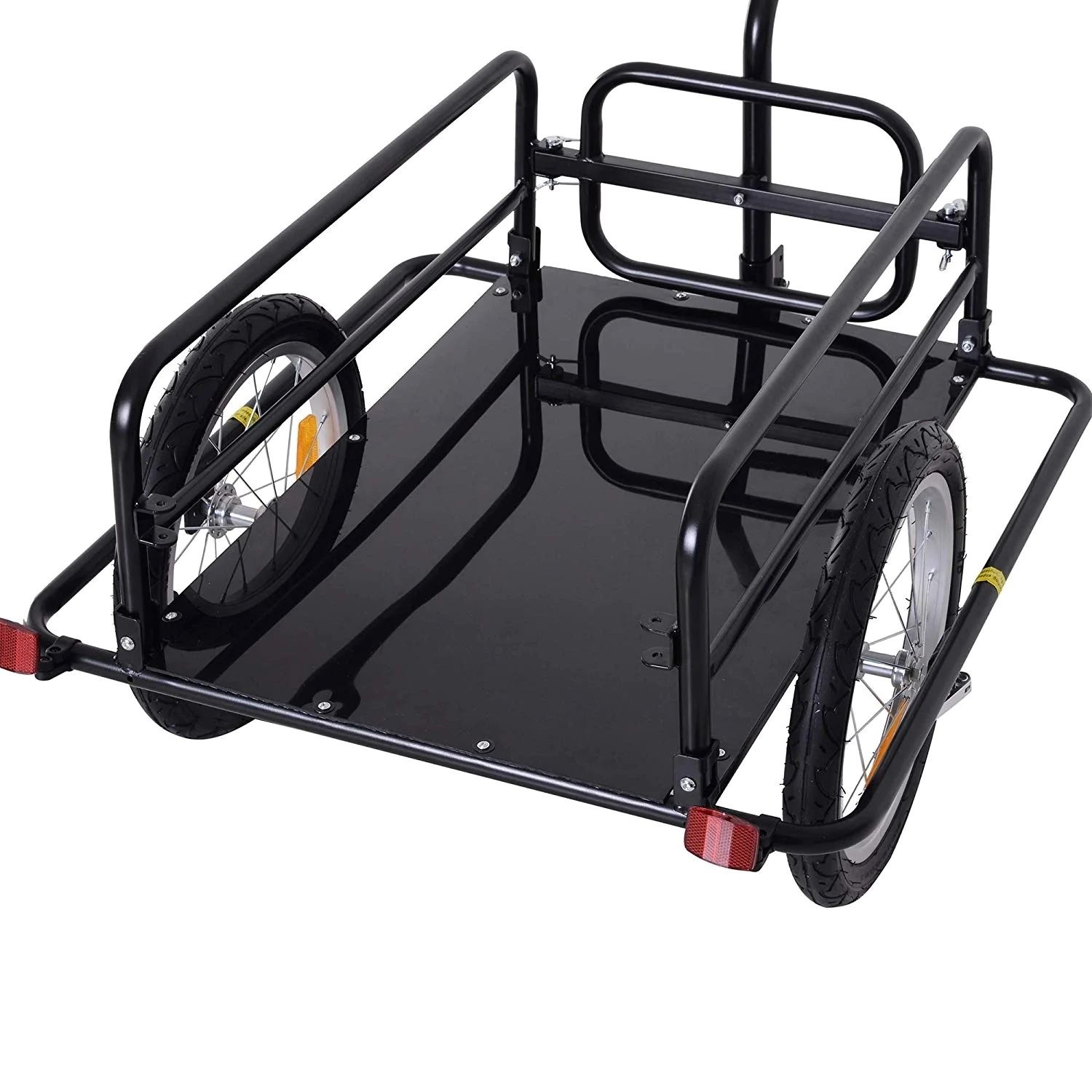 Black bike trailer