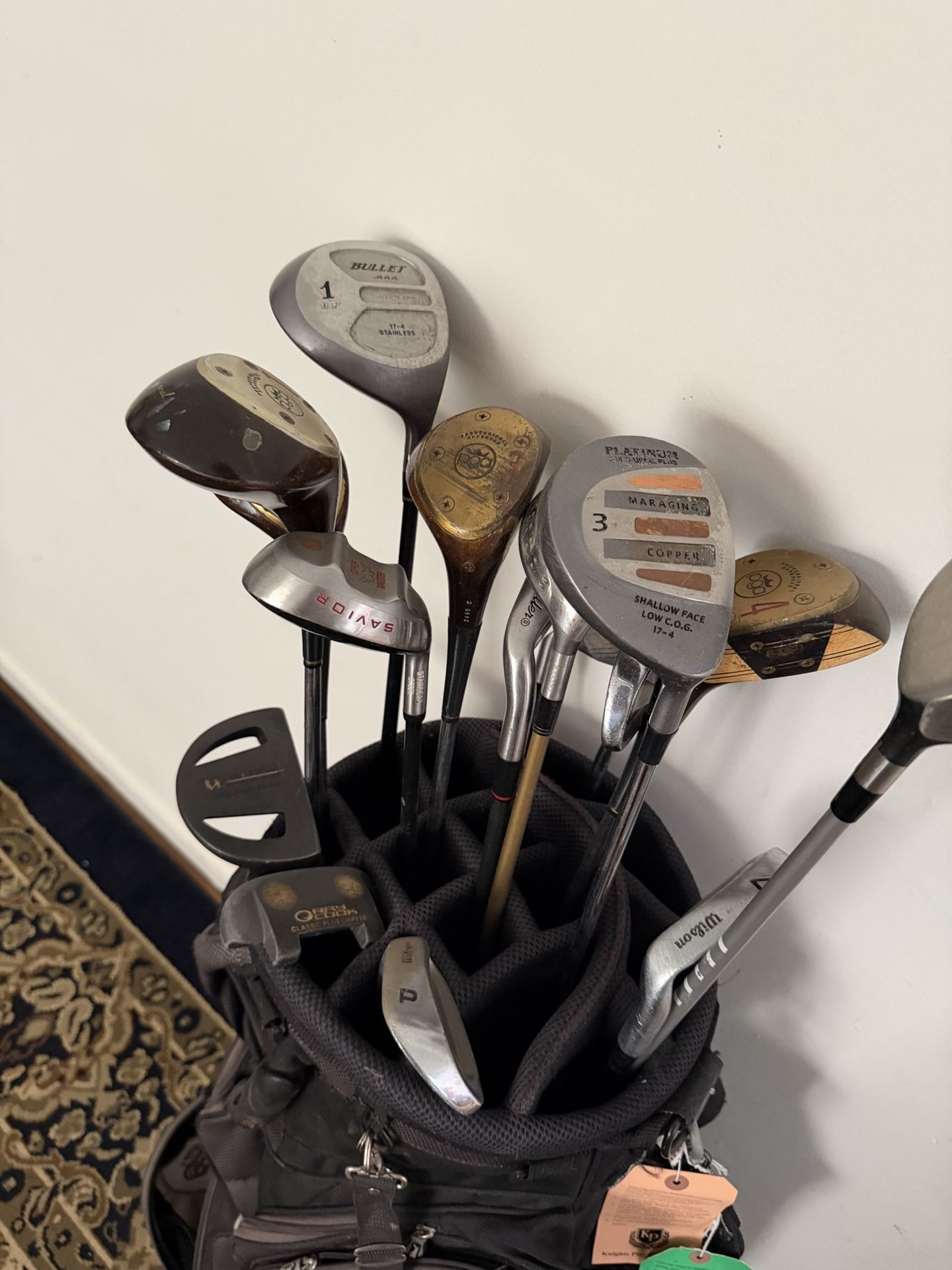 Assorted right hand golf clubs