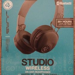 JLab Audio Studio Bluetooth Wireless On Ear Headphones - Black