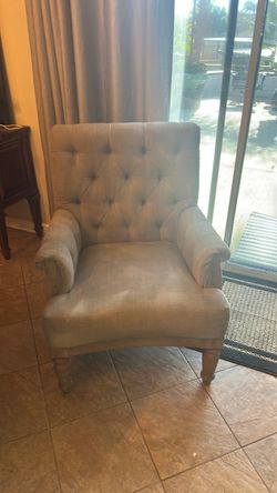 Tufted Upholstered Accent Armchair