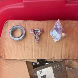 Cabinet Hinges, Plumbers, Tape, And Three-Quarter By Three-Quarter Unions