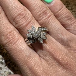 Vintage 2 Piece Wedding Ring 