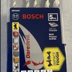 Bosch Daredevil Multi-Purpose Carbide Drill Bits for Drilling Tile, Masonry, Wood, Metal and Concrete (5-Piece)