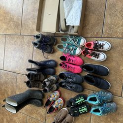 Soccer Cleats/ Converse/ Nike Slides/ Rain Boots/ Merrell Hiking Boots/ Puffer Boots
