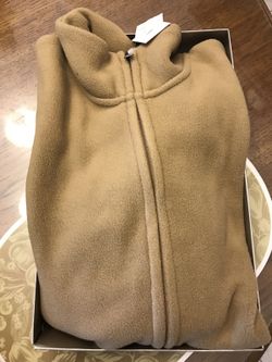 Beige fleece jacket. Brand new