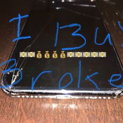 Cracked Broken Dead iPhone 12 11 pro, Xs max, X, 8 plus, 7, 6s