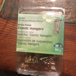 Hilman 25 pieces Brass finish Hangers. Or Bulk Offer