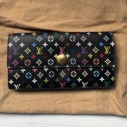 Louis Vuitton Takashi Murakami Long Sarah Wallet