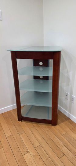 Elegant Glass & Wood Display Cabinet