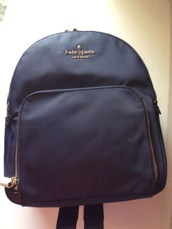 New Kate Spade Watson Lane Navy Nylon backpack Christmas Gift
