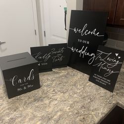 Wedding Signs & Card Box