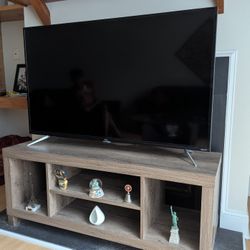 TCL 50 Inch TV And Wooden Stand 