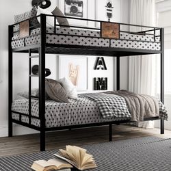  Black Bunk Bed with Ladder for Kids