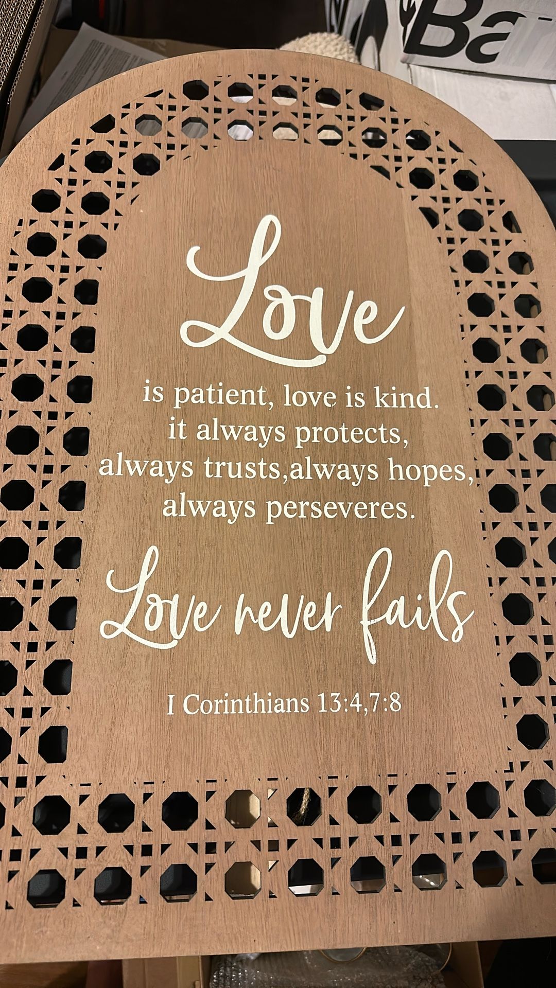 Love Is Patient wedding Sign