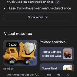 Vintage tanker concrete truck.
Tonka