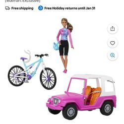 Barbie Jeep And Bike